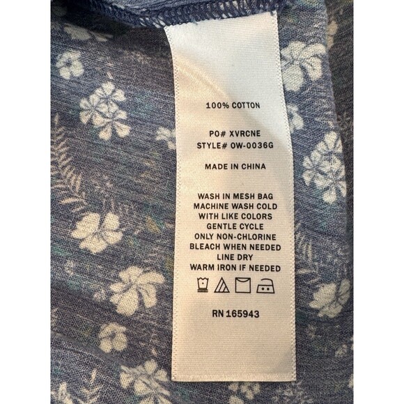 Sojourn Blue Floral Maxi Dress Women’s Sz S Short Sleeve V Neck Elastic Waist - Picture 8 of 12